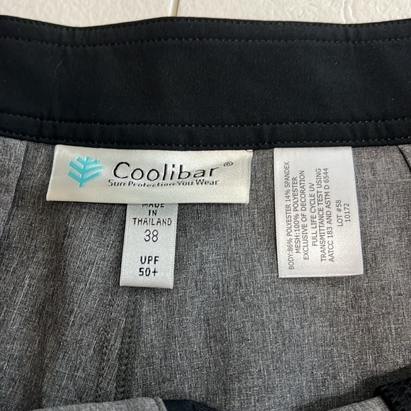 Coolibar Falcon Board Shorts Gray & Black UPF 50+ NWT Sz 38 - Picture 6 of 10